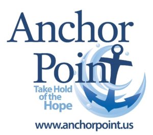 Words "Anchor Point Take Hold of the Hope" with an anchor as the T in point